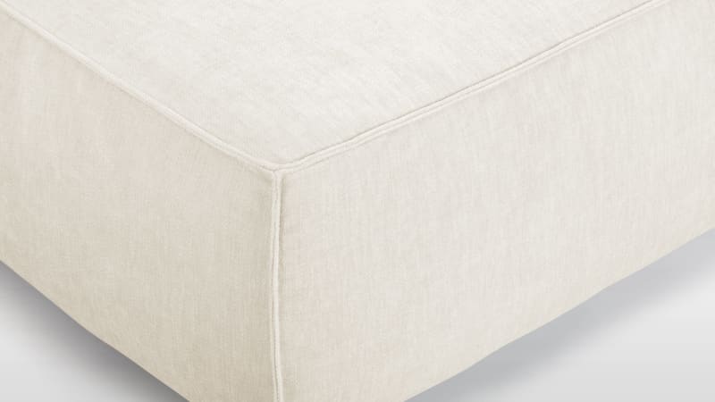 Extrasoft Sectional Module, Small Seat, Ivory Chenille