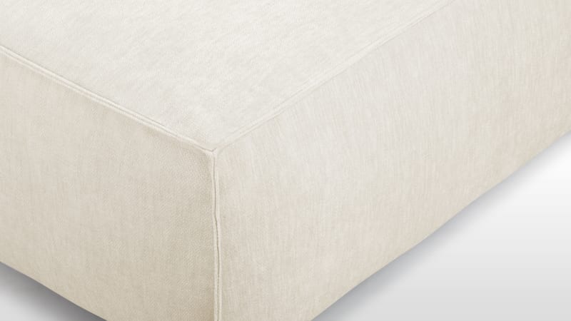 Extrasoft Sectional Module, Large Seat, Ivory Chenille