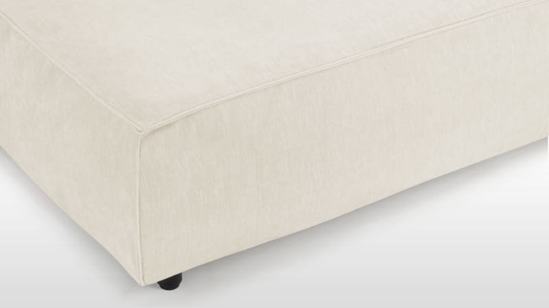 Extrasoft Sectional Module, Extra Large Seat, Ivory Chenille