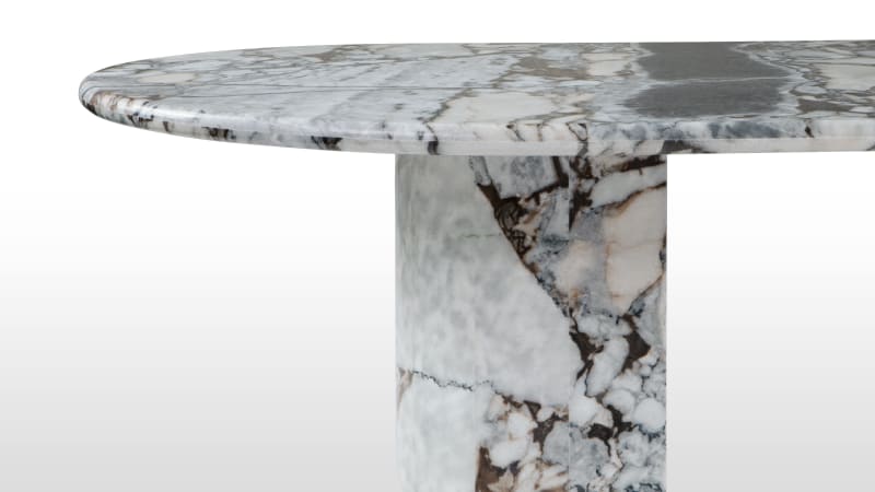 Dante Dining Table, Modellato Marble, 196cm