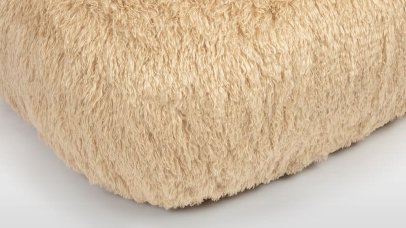 Rocha Lounge Chair, Honey Vegan Fur