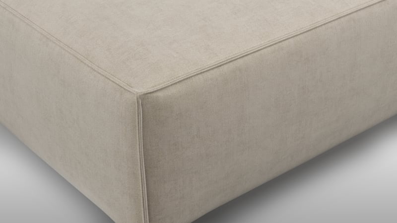 Extrasoft Sectional Module, Extra Large Seat, Biscotti Brushed Weave