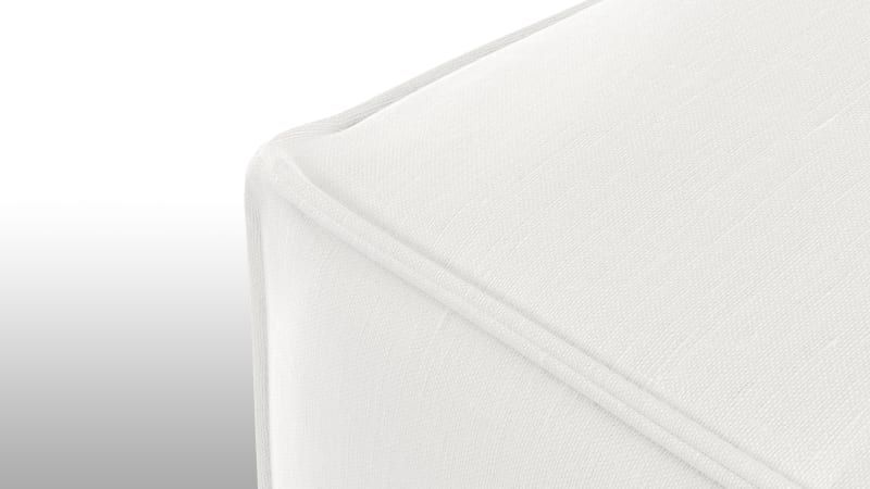 Extrasoft Sectional Module, Extra Large Seat, White Linen