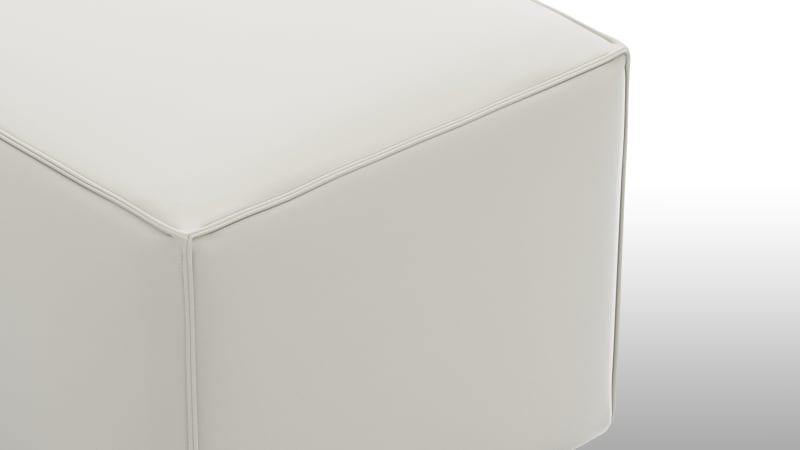 Extrasoft Sectional Module, Large Armrest, Oatmeal Brushed Weave