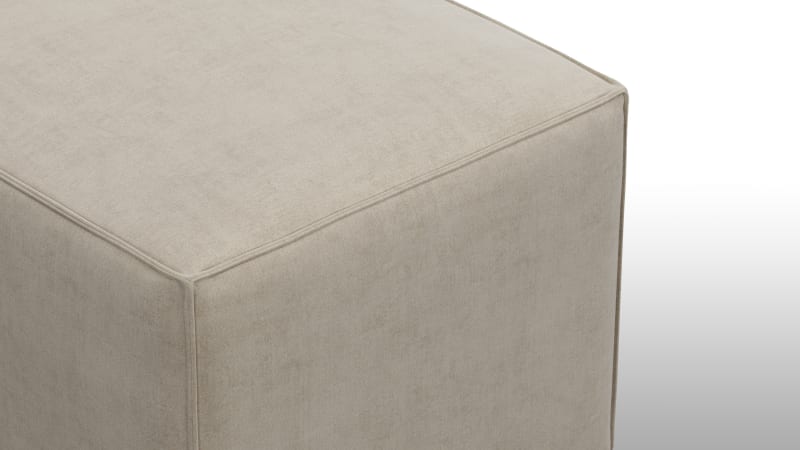 Extrasoft Sectional Module, Large Backrest, Biscotti Brushed Weave