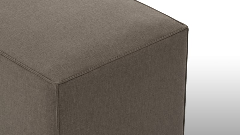 Extrasoft Sectional Module, Large Backrest, Coffee Brushed Weave