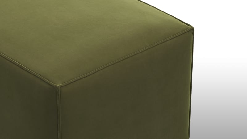 Extrasoft Sectional Module, Large Backrest, Spruce Luxe Velvet