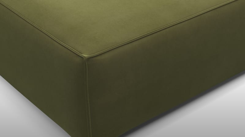 Extrasoft Sectional Module, Large Seat, Spruce Luxe Velvet