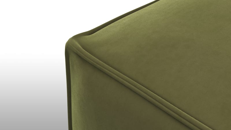 Extrasoft Sectional Module, Large Seat, Spruce Luxe Velvet