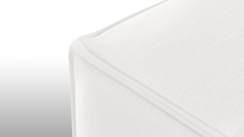Extrasoft Sectional Module, Medium Seat, White Linen