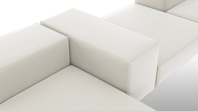 Extrasoft Sectional Sofa, Combination 2, Left, Oatmeal Brushed Weave