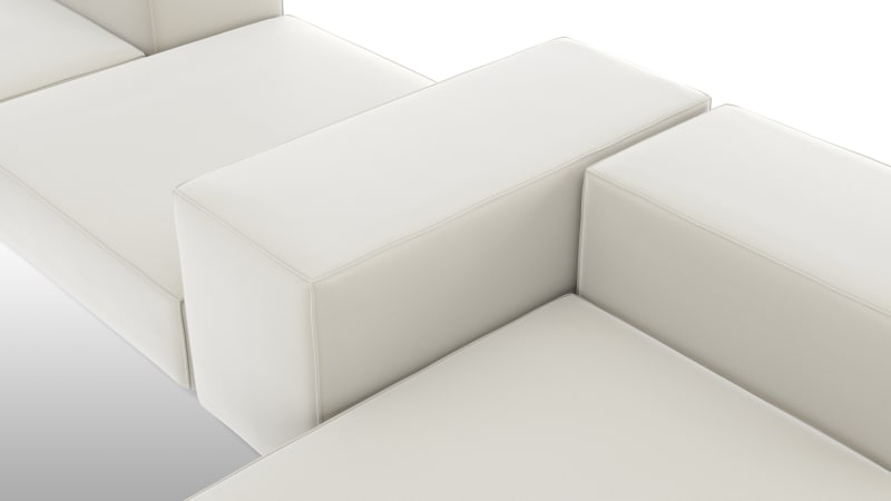 Extrasoft Sectional Sofa, Combination 2, Right, Oatmeal Brushed Weave