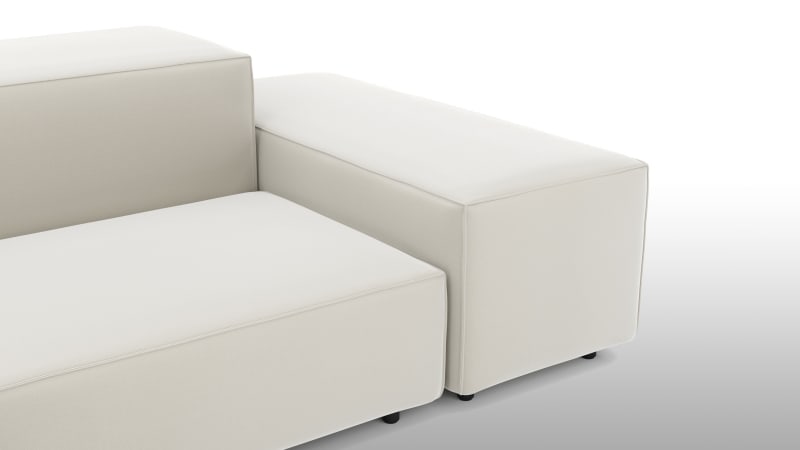 Extrasoft Sectional Sofa, Left Corner, Oatmeal Brushed Weave