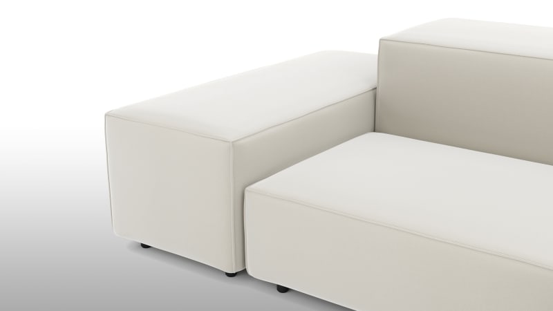 Extrasoft Sectional Sofa, Right Corner, Oatmeal Brushed Weave
