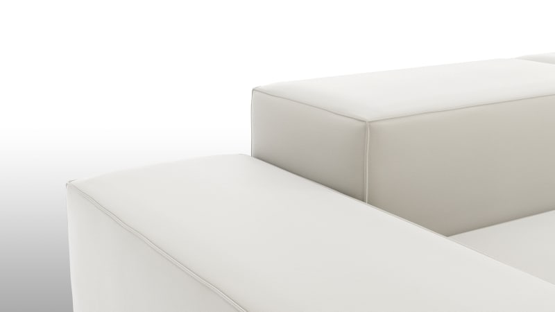 Extrasoft Sectional Sofa, Right Corner, Oatmeal Brushed Weave