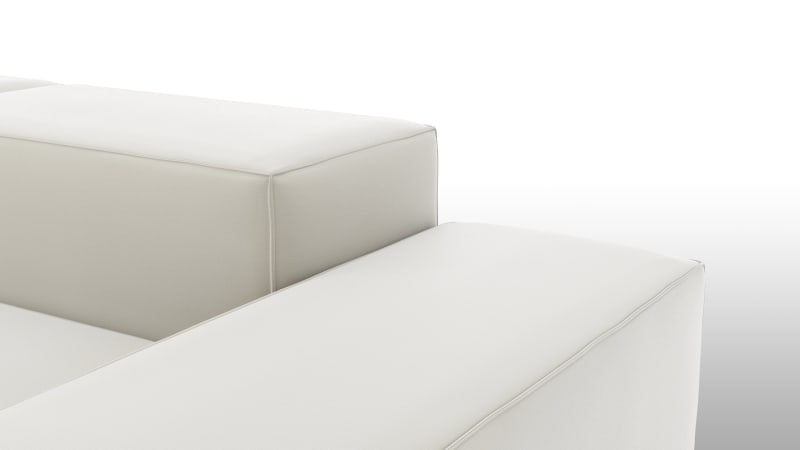 Extrasoft Sectional Sofa, Three Seater Sofa, Right, Oatmeal Brushed Weave