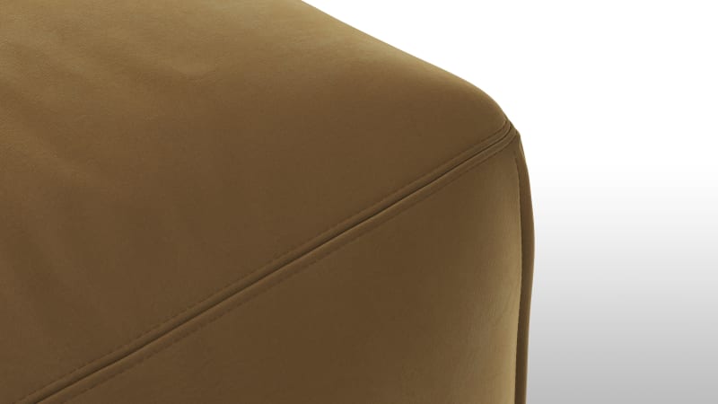Le Mura Sectional Module, Armless Chair, Old Gold Luxe Velvet