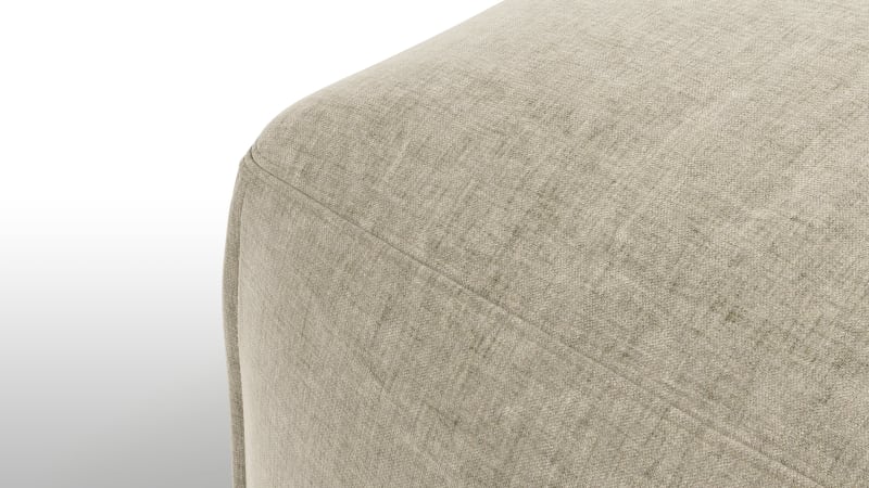 Le Mura Sectional Module, Right Arm, Beige Gray Chenille