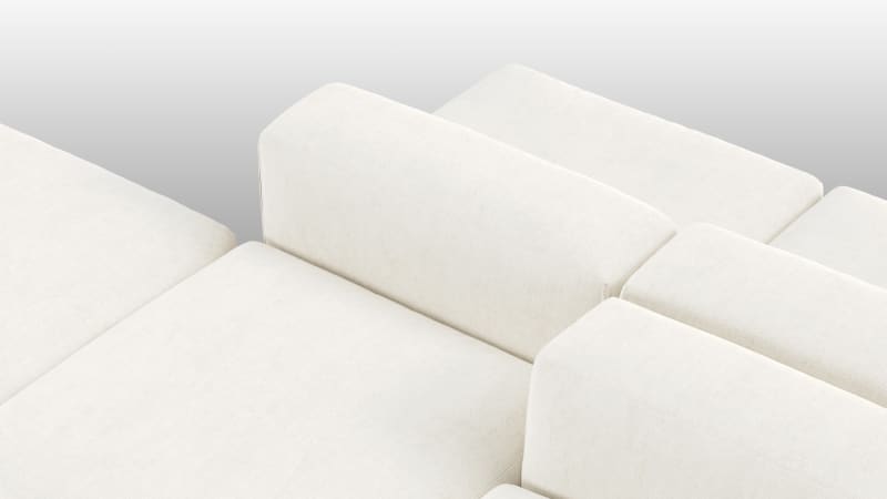 Le Mura Sectional Sofa, Dual Aspect, Right, Natural Linen
