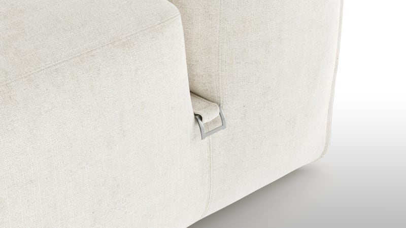 Le Mura Two Seater Sofa, Natural Linen