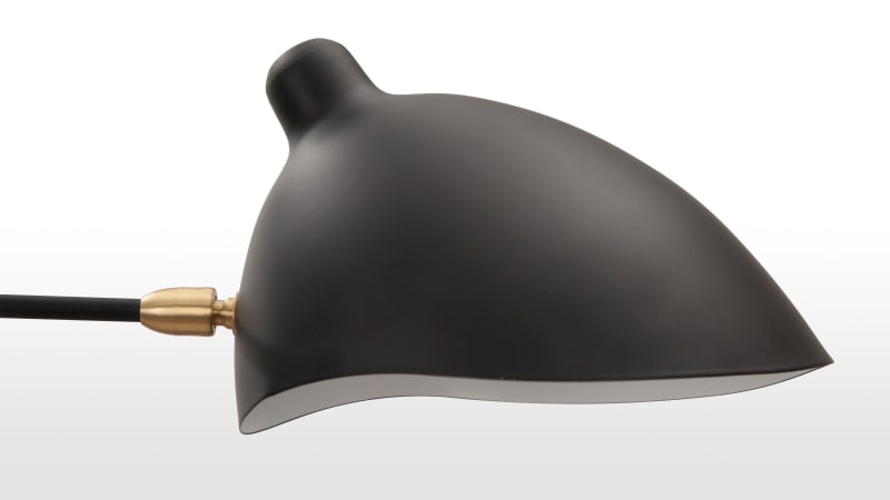 Mouille Rotating Wall Light, Black