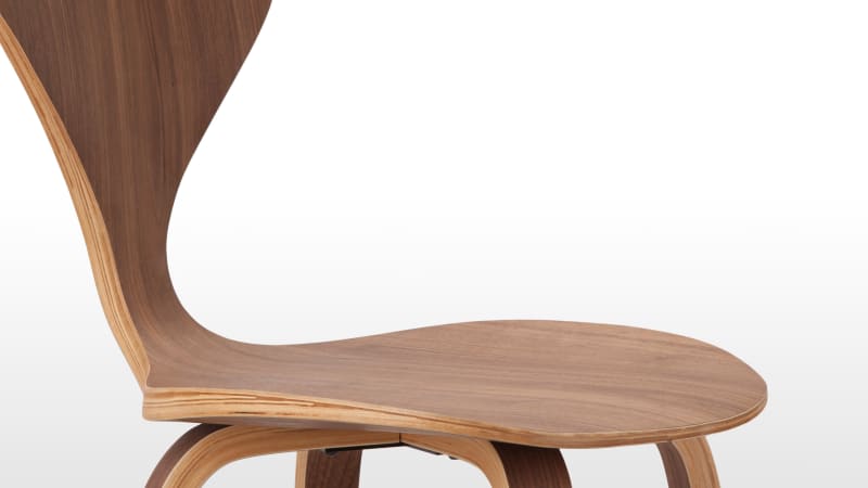 Norman Bar Stool, Walnut, 75cm Seat Height