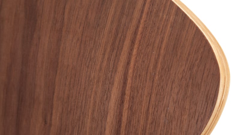 Norman Bar Stool, Walnut, 75cm Seat Height