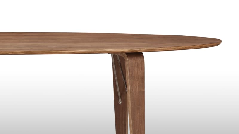 Norman Oval Dining Table, Walnut