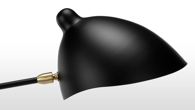 Mouille Single Floor Lamp, Black