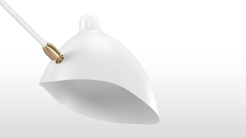 Mouille Tripod Floor Lamp, White