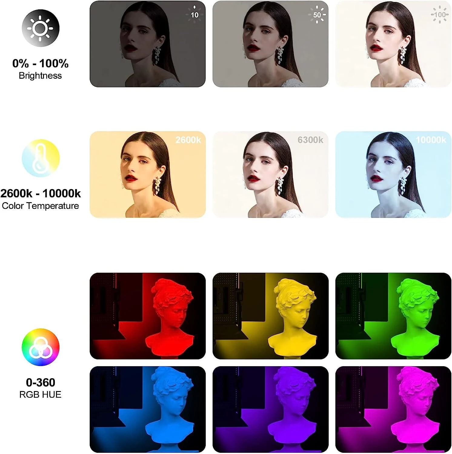 Pixel K80 RGB – Kit éclairage LED RGB portable pour photo et vidéo ...