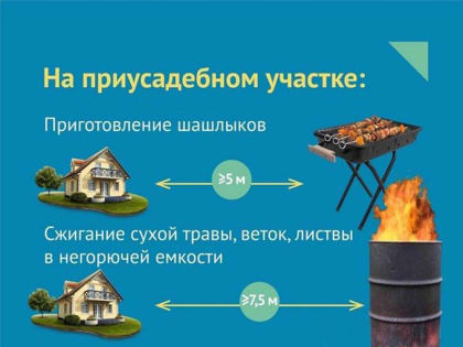 Правила жарки шашлыков и сжигания листвы