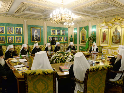 Заседание Священного Синода Русской Православной Церкви в Москве