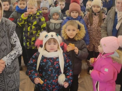 Воспитанники детского сада посетили храм во имя иконы Божией Матери «Неупиваемая Чаша» в посёлке Нерль.