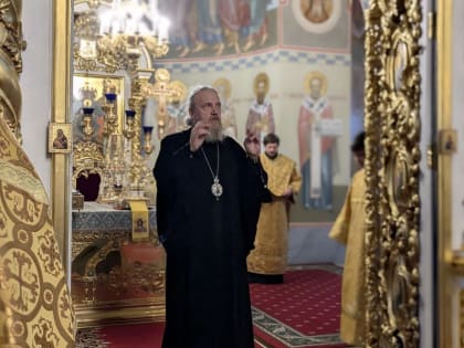 Всенощное бдение в Воскресенском кафедральном соборе Шуи