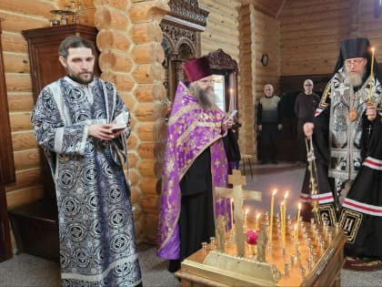 Утро вторника первой седмицы Великого поста в храме Рождества Иоанна Предтечи д. Остапово