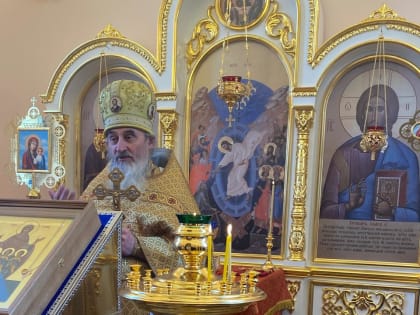 В день предпразднства Сретения Господня совершена Божественная литургия в часовне курорта Оболосуновово.