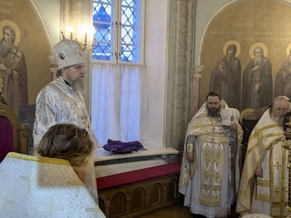 Епископ Шуйский и Тейковский Иоанн совершил Божественную литургию в Успенском женском монастыре села Дунилово