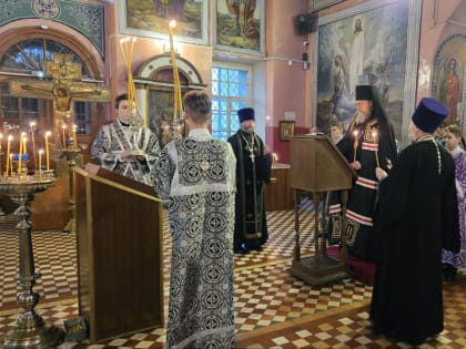 Чтение Великого покаянного канона прп. Андрея Критского в Преображенском храме г. Шуя