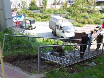 Ремонт лестницы в Кинишме: забота о городской инфраструктуре
