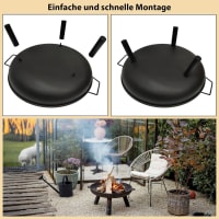Montafox Dreibein-Feuerschale Ø 58 cm: Detail