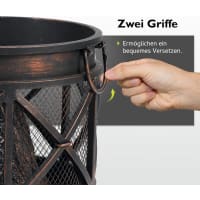 tepro Feuerstelle Gracewood (Feuerkorb mit Schürhaken): im Einsatz