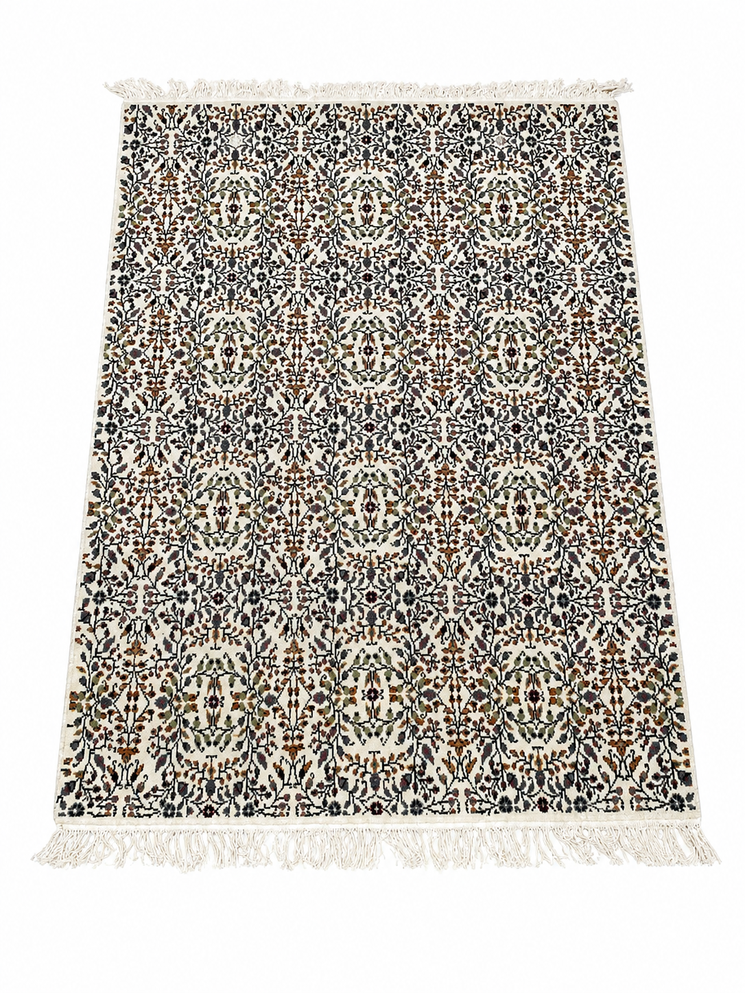fleurjasminbeige, tapis artisanal tunisien