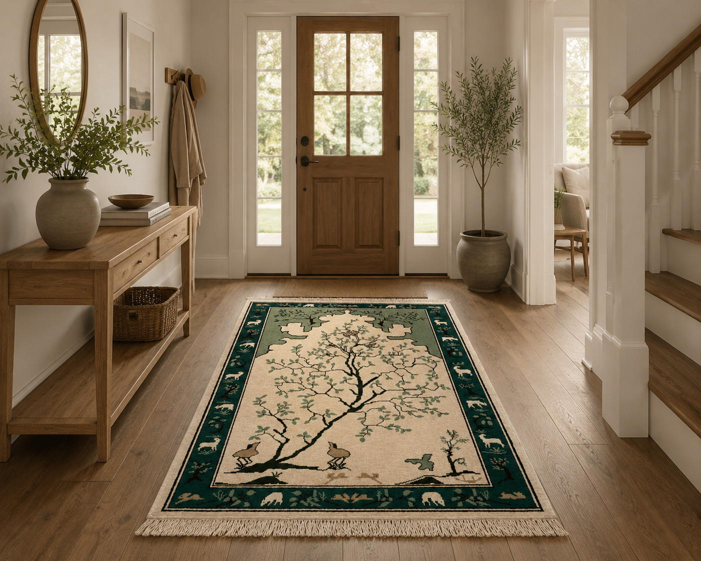 tapis arbre de vie2, tapis artisanal tunisien