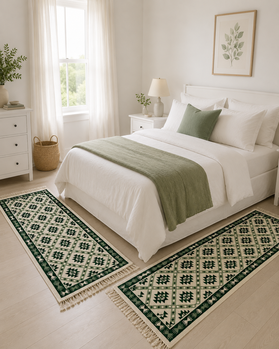 tattouage berber descente de lit, tapis artisanal tunisien