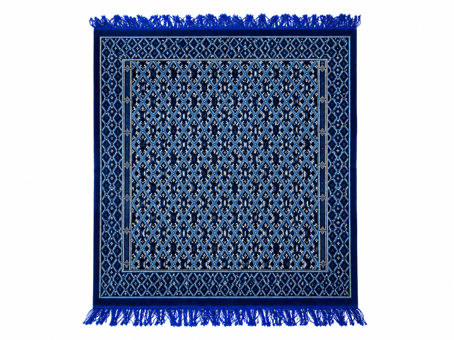 margoum bleu foncé6, tapis artisanal tunisien