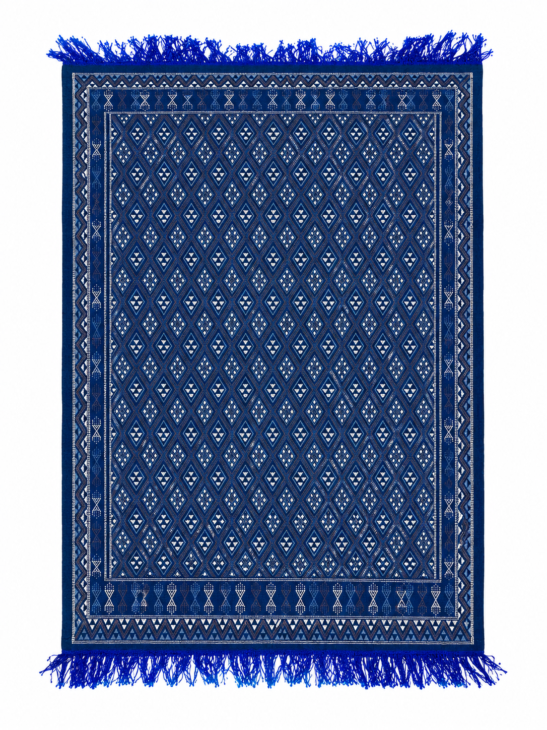margoum bleu foncé12, tapis artisanal tunisien