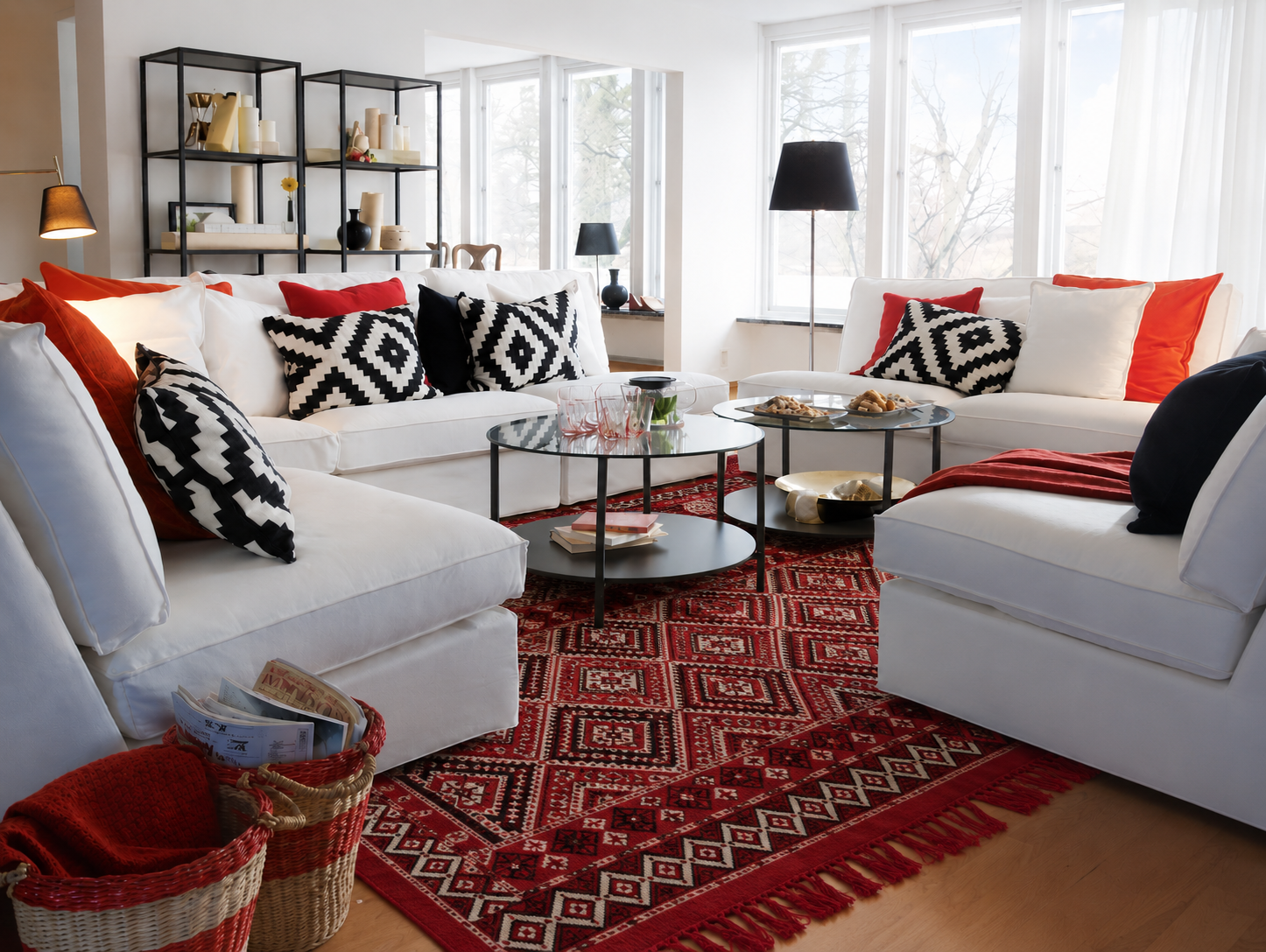 margoum rouge11, tapis artisanal tunisien