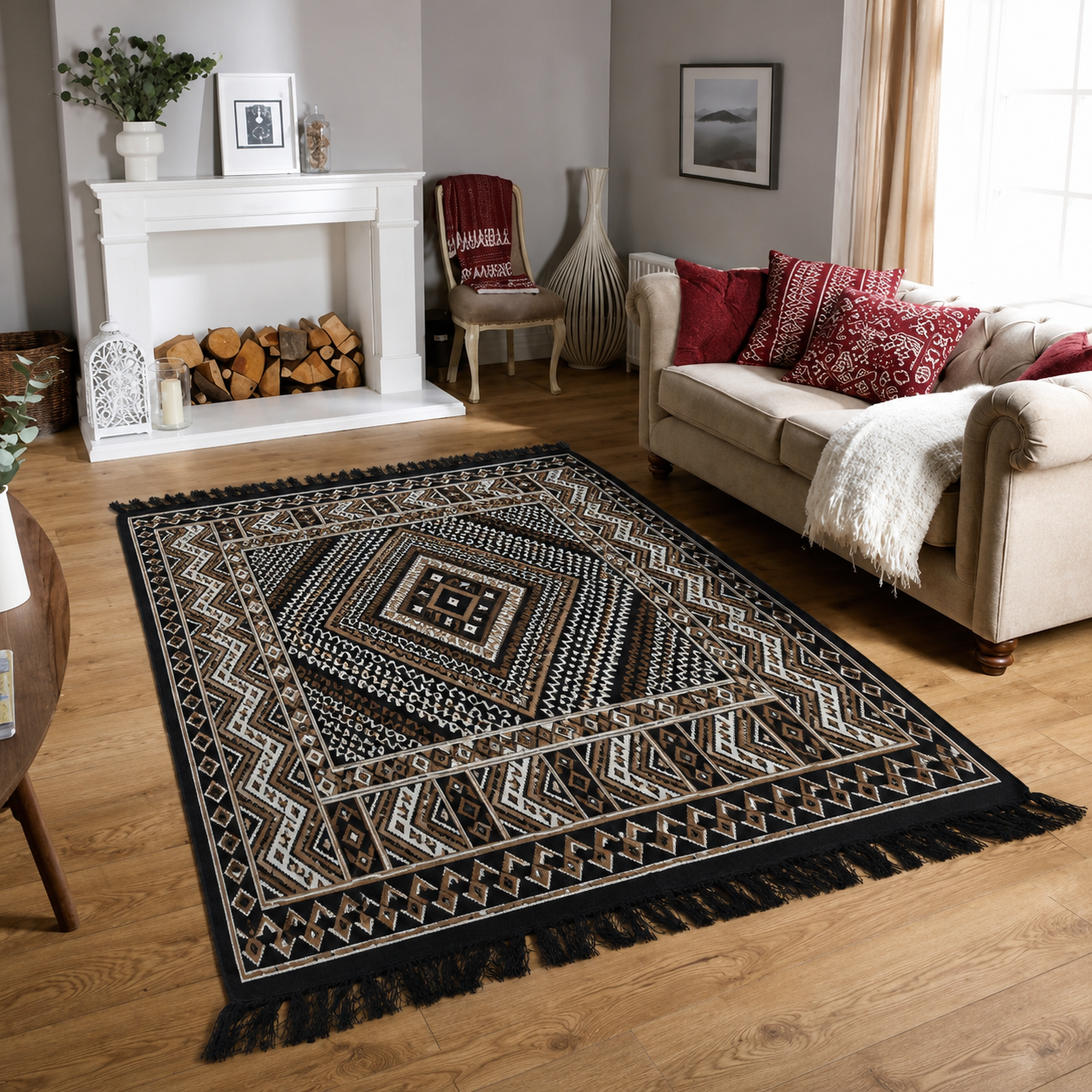 margoum noir, tapis artisanal tunisien