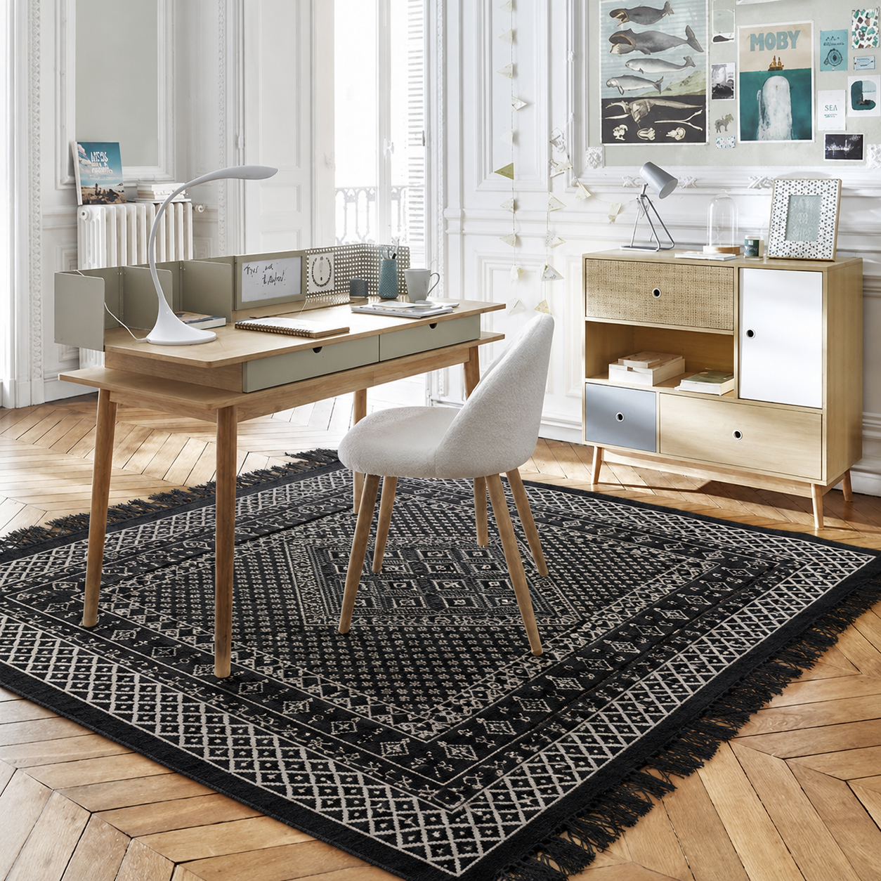 margoum noir2, tapis artisanal tunisien